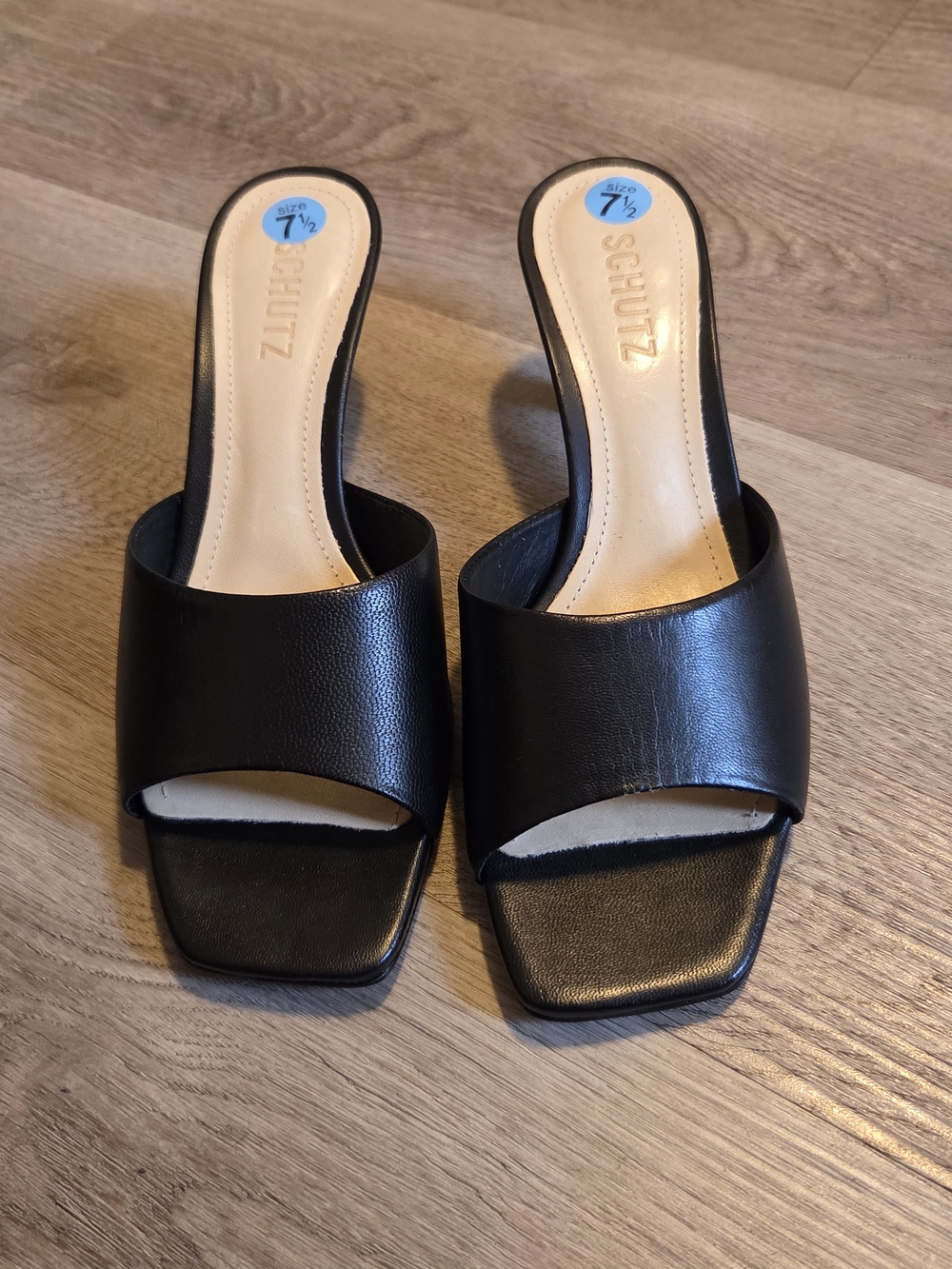 SCHUTZ Dethalia 63MM Leather Sandals Size 7.5 - Picture 2 of 5